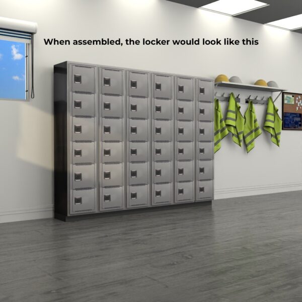 TUFFMAXX 12″ Locker 6 Door (Knock-Down) - VARIOUS Types