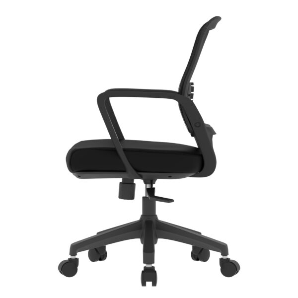 SitEase Black frame/seat, Grey Mesh-back Midback chair, tilt/swivel - Image 3