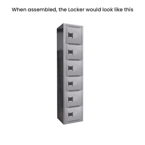 TUFFMAXX 12″ Locker 6 Door (Knock-Down) - VARIOUS Types - Image 6