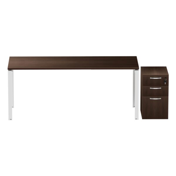 INSPIRE 24" Deep X 48" or 60” or 71" Wide Desk with Matching Pedestal - Various Colors - Image 6