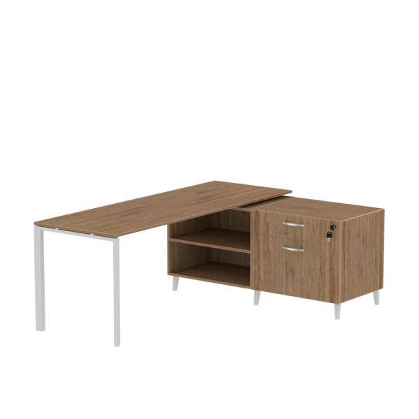 INSPIRE 30" x 71" Right Extended L-Shaped Work Station - Various Colors - Image 4