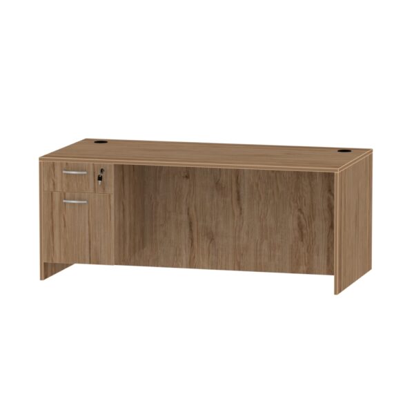 24" x 48" Standard Desk with Box/File Pedestal - Various Colors - Image 4