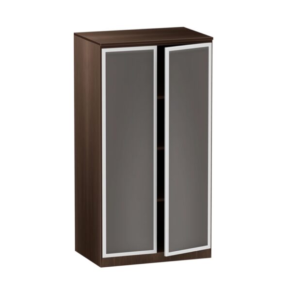 Two Door Tall Storage w/ Glass Doors - Various Colors - Image 2