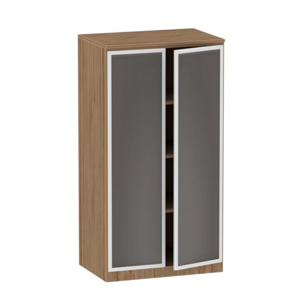 Two Door Tall Storage w/ Glass Doors - Various Colors - Image 4