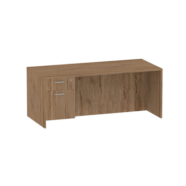 30" x 60" Standard Desk with Box/File Pedestal - Various Colors - Image 5