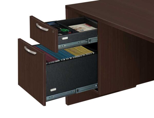 Timeless 71" L-Shape Extended Credenza Work Station - Image 2